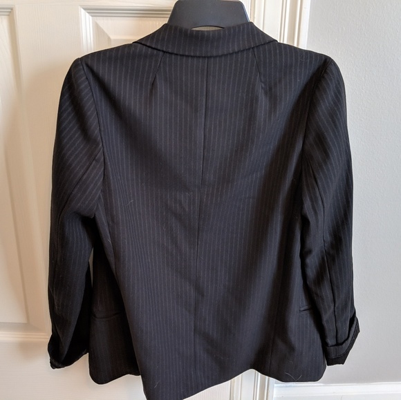 Aqua pinstripe blazer - Picture 3 of 4